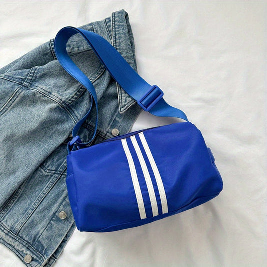 20224 New fashion sports fitness bag Short trip pillow casual wide shoulder strap crossbody bag