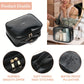 Waterproof PU Leather Womens Clear Makeup Case - Compact & Stylish, Perfect for Travel - See-Through Design Ensures Easy Access to Cosmetics & Beauty Essentials