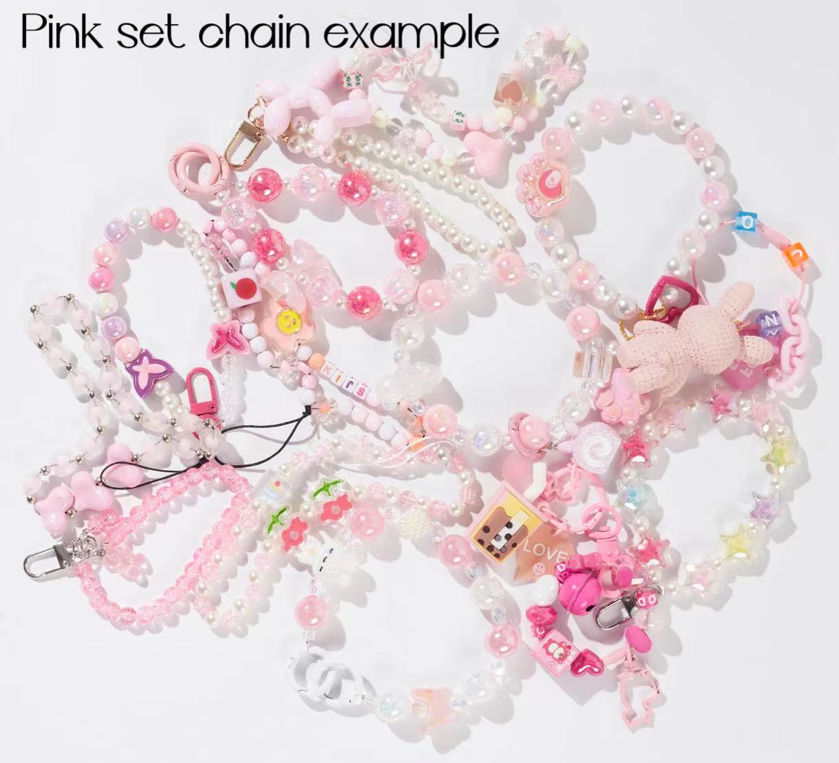 Pink princess set --10 pink chains