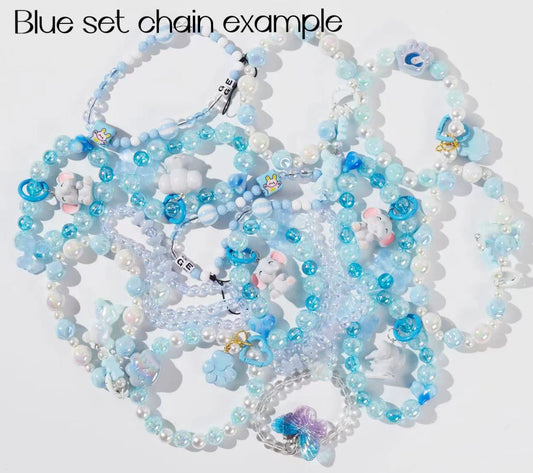 Blue Royal set chains--10 blue chains