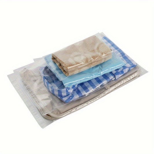 100/200/500pcs High Transparency 22*34cm/8.7*13.4inch PE Self-adhesive Bag, Socks Clothing Packaging Bag, Transparent Sealing Bag, Adhesive Bag, High Pressure Soft Plastic Bag