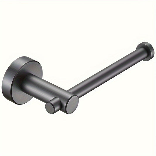 Toilet paper holder Gun gray thickened space aluminum toilet paper holder, suitable for bathroom, kitchen, toilet wall hanging