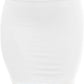 Women's Casual Rayon Stretchy Bodycon Pencil Mini Skirt-A