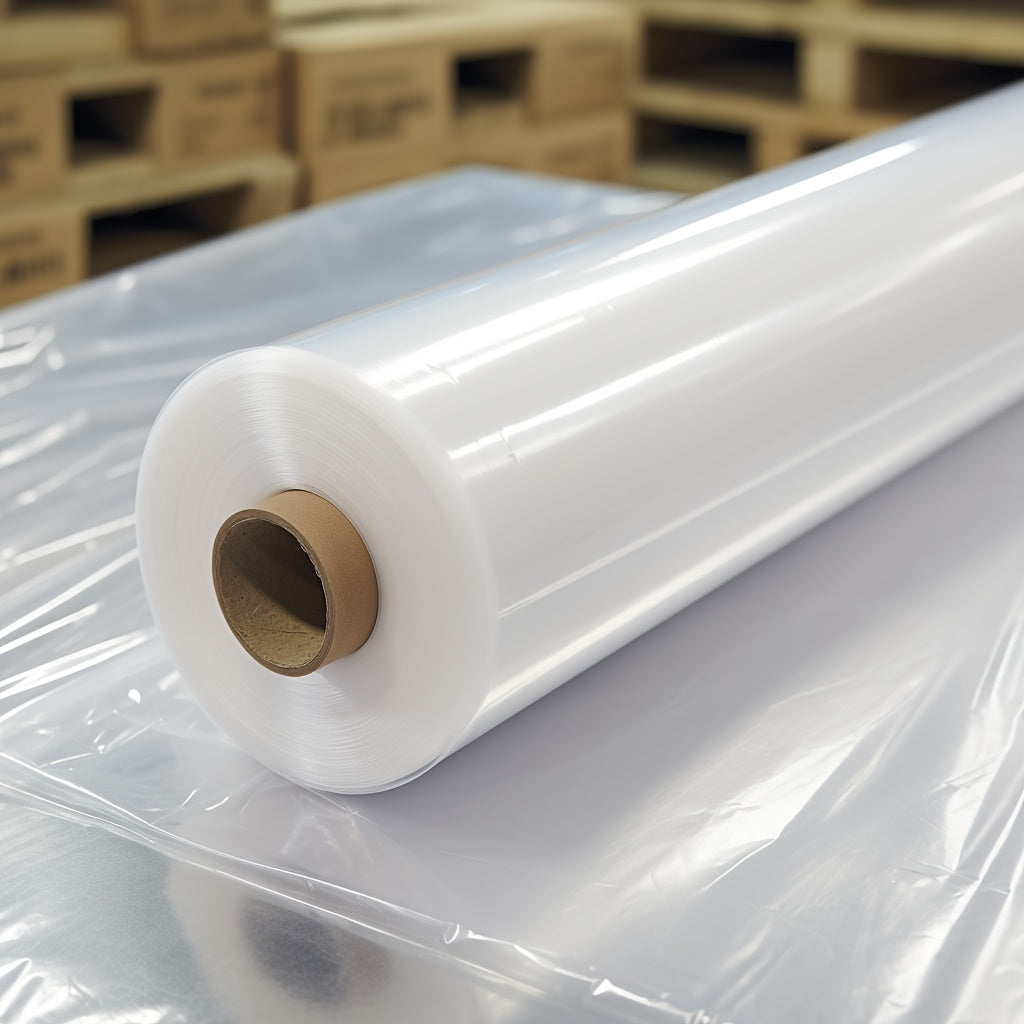 18Inch Stretch Wrap - 1500 Feet 80 Gauge, 1 Roll of Clear Plastic Self-Adhering Stretch Wrap Film for Pallet Wrapping, Thick and Durable Packaging for Moving Supplies Heavy-Duty Shrink Film
