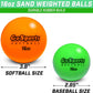 Weighted Training Balls - Hitting & Pitching Training for All Skill Levels - Improve Power and Mechanics, Choose Baseball or Softball