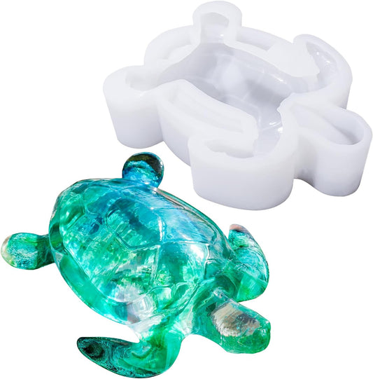 Turtle Shape Resin Molds, 3D Animal Silicone Molds for Epoxy Resin, Large Sea Turtle Marine Art Silicone Resin Molds for Resin Craft, Ocean Theme Resin Night Lights, Home Decor