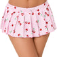 Women Sexy Role Play Pleated Mini Skirt Ruffle Lingerie for Schoolgirl-A