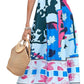 Women Cute Print Maxi Cami Dress Loose Sleeveless Spaghetti Strap Boho Dress Flowy Graffiti Long Aline Sun Dress