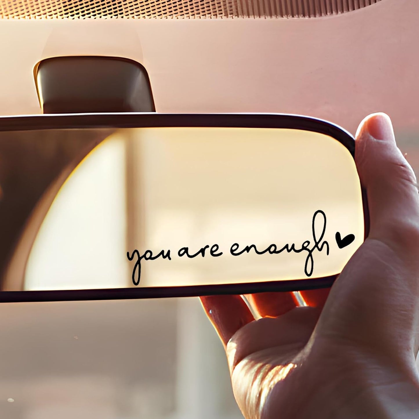 You are Enough Rearview Mirror Decal, Car Decals, Car Stickers, Car Stickers and Decals, Car Window Decals for Vehicles, Car Decals for Women, Car Window Stickers, Car Stickers for Women