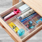 14 PCS Clear Plastic Drawer Organizer Tray for Makeup, Kitchen Utensils, Jewelries and Gadgets-A