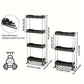 1pc 3/4 Layers Rolling Storage Cart, Bathroom Storage Mobile Shelf, Multifunctional Cart, Tower Shelf For Laundry Room And Other Narrow Spaces